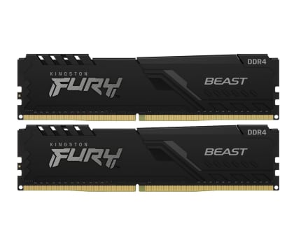 Pamięć RAM DDR4 Kingston FURY 16GB (2x8GB) 3200MHz CL16 Beast Black